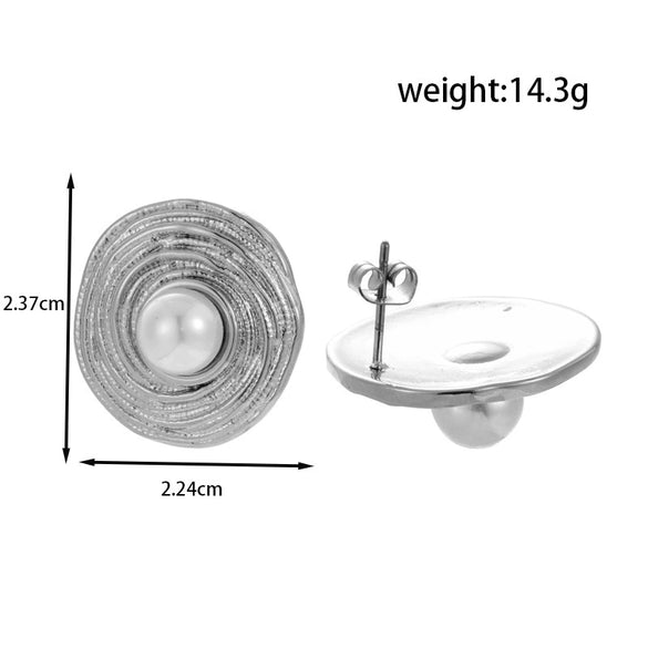 Titanium Steel Light Luxury Geometric Electroplated Women's Earrings