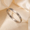 Titanium Steel Light Luxury Geometric Love Heart Electroplated Women's Bracelet