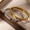 Titanium Steel Light Luxury Geometric Love Heart Electroplated Women's Bracelet