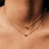 Titanium Steel Light Luxury Letters Numbers Text Electroplated Pendant Necklace For Women