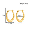 Titanium Steel Light Luxury Star Flower Tassel Earrings With Electroplating