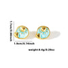 Titanium Steel Light Luxury Star Shape Electroplated Earrings
