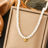Titanium Steel Light Luxury Women's Necklace With Electroplating Design Constellation Heart Fruit And Various Shapes Pendant And Conventional Chain