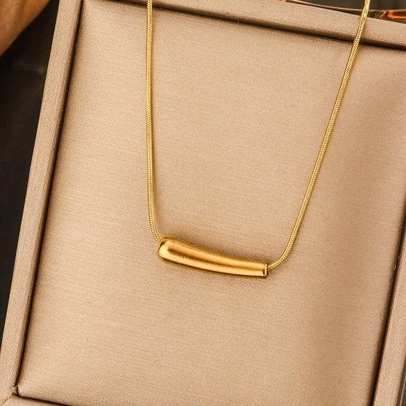 Titanium Steel Light Luxury Women's Necklace With Electroplating Design Constellation Heart Fruit And Various Shapes Pendant And Conventional Chain