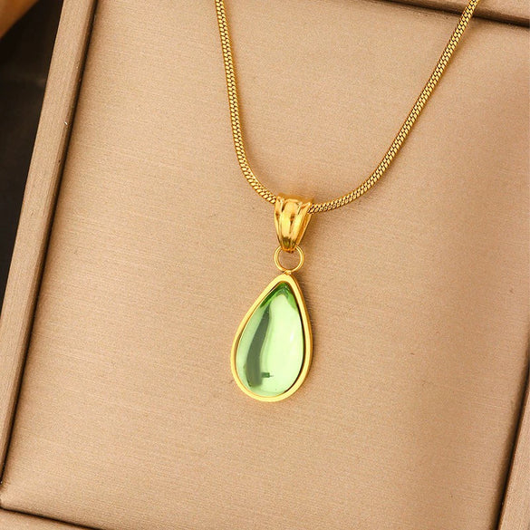 Titanium Steel Light Luxury Women's Necklace With Electroplating Design Constellation Heart Fruit And Various Shapes Pendant And Conventional Chain