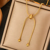 Titanium Steel Light Luxury Women's Necklace With Electroplating Design Constellation Heart Fruit And Various Shapes Pendant And Conventional Chain