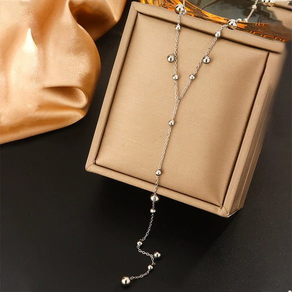 Titanium Steel Light Luxury Women's Necklace With Electroplating Design Constellation Heart Fruit And Various Shapes Pendant And Conventional Chain