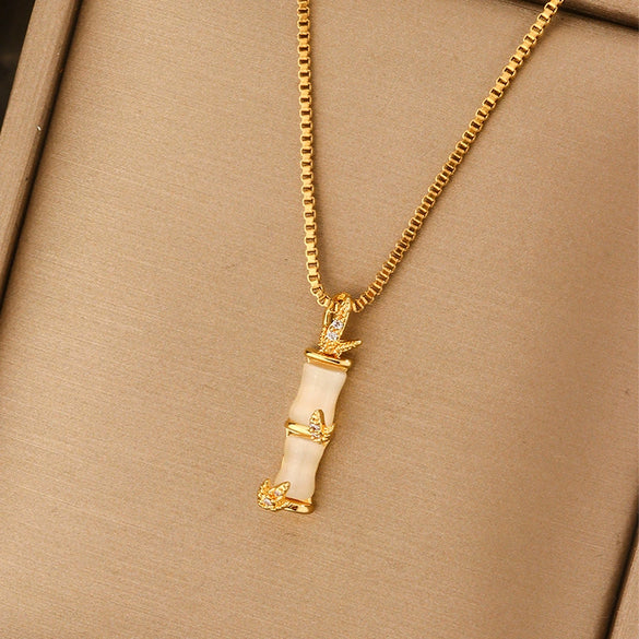 Titanium Steel Light Luxury Women's Necklace With Electroplating Design Constellation Heart Fruit And Various Shapes Pendant And Conventional Chain