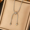 Titanium Steel Light Luxury Women's Necklace With Electroplating Design Constellation Heart Fruit And Various Shapes Pendant And Conventional Chain
