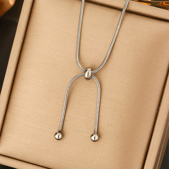 Titanium Steel Light Luxury Women's Necklace With Electroplating Design Constellation Heart Fruit And Various Shapes Pendant And Conventional Chain