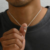 Titanium Steel Lightning Pendant Unisex Necklace With Geometric Style And Electroplating Treatment