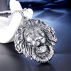 Titanium Steel Lion Head Pendant Casting Men's Jewelry