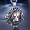 Titanium Steel Lion Head Pendant Casting Men's Jewelry