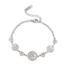 Titanium Steel Love Buckle Steel Ball Peach Heart With Lock Cartoon Style Electroplated Women's Bracelet