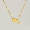 316L Stainless Steel Love Letter Necklace With English Letter Pendant And Cross Chain