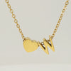 316L Stainless Steel Love Letter Necklace With English Letter Pendant And Cross Chain