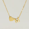 316L Stainless Steel Love Letter Necklace With English Letter Pendant And Cross Chain