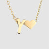 316L Stainless Steel Love Letter Necklace With English Letter Pendant And Cross Chain
