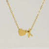 316L Stainless Steel Love Letter Necklace With English Letter Pendant And Cross Chain