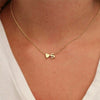 316L Stainless Steel Love Letter Necklace With English Letter Pendant And Cross Chain