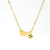 316L Stainless Steel Love Letter Necklace With English Letter Pendant And Cross Chain