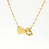 316L Stainless Steel Love Letter Necklace With English Letter Pendant And Cross Chain