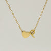 316L Stainless Steel Love Letter Necklace With English Letter Pendant And Cross Chain