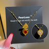 Titanium Steel Love Magic Box Zircon Necklace With Geometric And Cartoon Design And Diamond Styling