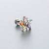 Titanium Steel Love Star Bow Zircon Earrings