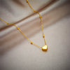 Titanium Steel Love Water Drops Bells Fashion Jewelry Set For Women Necklace And Bracelet Electroplated