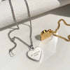 Titanium Steel Loveshaped Geometric Light Luxury Gold Inlaid Women's Cross Chain Necklace