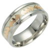 Titanium Steel Luminous Bat Geometric Unisex Ring Electroplated Jewelry