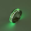 Titanium Steel Luminous Bat Geometric Unisex Ring Electroplated Jewelry