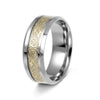 Titanium Steel Luminous Dragon Pattern Ring Electroplating Jewelry Unisex