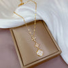Titanium Steel Luxury Flower Planet Microinlaid Necklace With Geometric Cartoon Design For Women