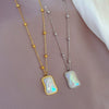 Titanium Steel Mermaid Style Geometric Electroplating Women's Necklace