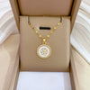 Titanium Steel Microinlaid Diamond Geometric Cartoon Style Necklace