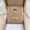 Titanium Steel Microinlaid Diamond Geometric Cartoon Style Necklace