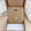 Titanium Steel Microinlaid Diamond Geometric Cartoon Style Necklace