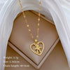 Titanium Steel Microinlaid Diamond Geometric Cartoon Style Necklace