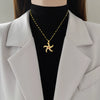 Titanium Steel Microinlaid Diamond Geometric Cartoon Style Necklace