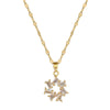 Titanium Steel Microinlaid Jewelry Set With Geometric Pattern And Electroplating For Women