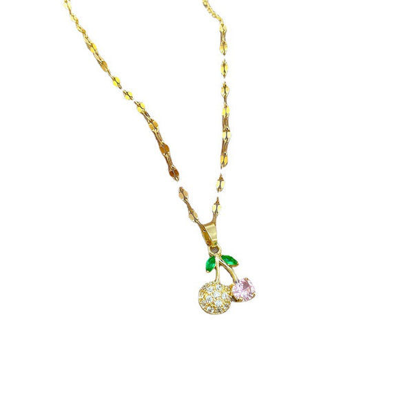 Titanium Steel Microinlaid Real Gold Jewelry With Geometric Pattern And Cartoon Style