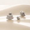 Titanium Steel Microinlaid Zircon Cat Head Women's Ear Nail
