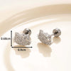 Titanium Steel Microinlaid Zircon Cat Head Women's Ear Nail