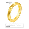 Titanium Steel Mobius Ring Ushaped Geometric Electroplated For Men And Women