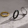 Titanium Steel Mobius Ring Ushaped Geometric Electroplated For Men And Women