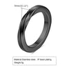 Titanium Steel Mobius Ring Ushaped Geometric Electroplated For Men And Women