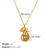 316L Stainless Steel Money Bag Pendant Necklace Electroplated Fashion Women's Light Luxury Highend Clavicle Chain