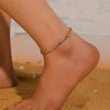 Titanium Steel Multistrand Cross Snake Chain Fashion Jewelry Bracelet Anklet Necklace Set With Diamonds